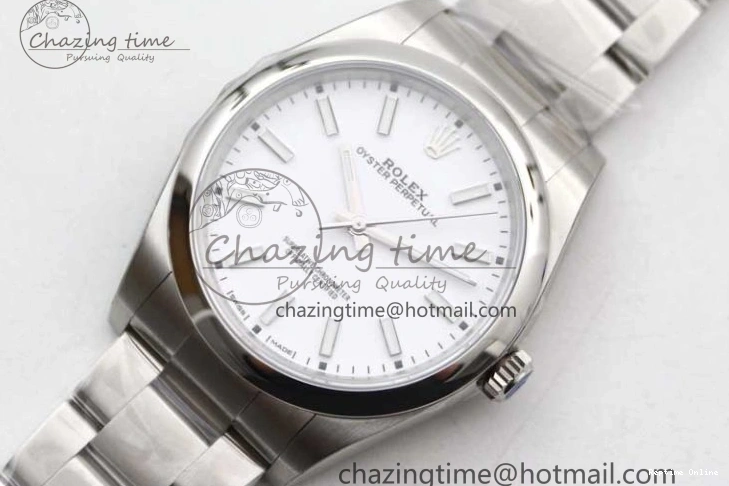 0129 Oyster Perpetual 39mm 114300 EWF 1:1 Best Edition 904L Steel White Dial on SS Bracelet SA ModernLook 2003